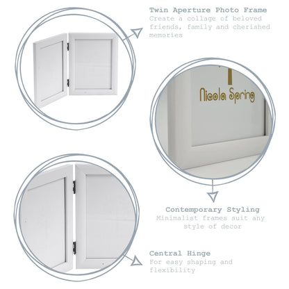 5&quot; x 7&quot; Folding Double Picture Frames