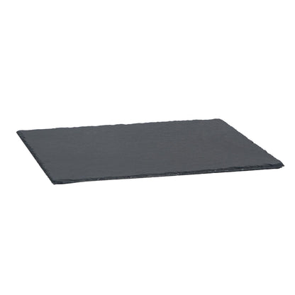 40cm x 30cm Black Rectangle Slate Serving Platter