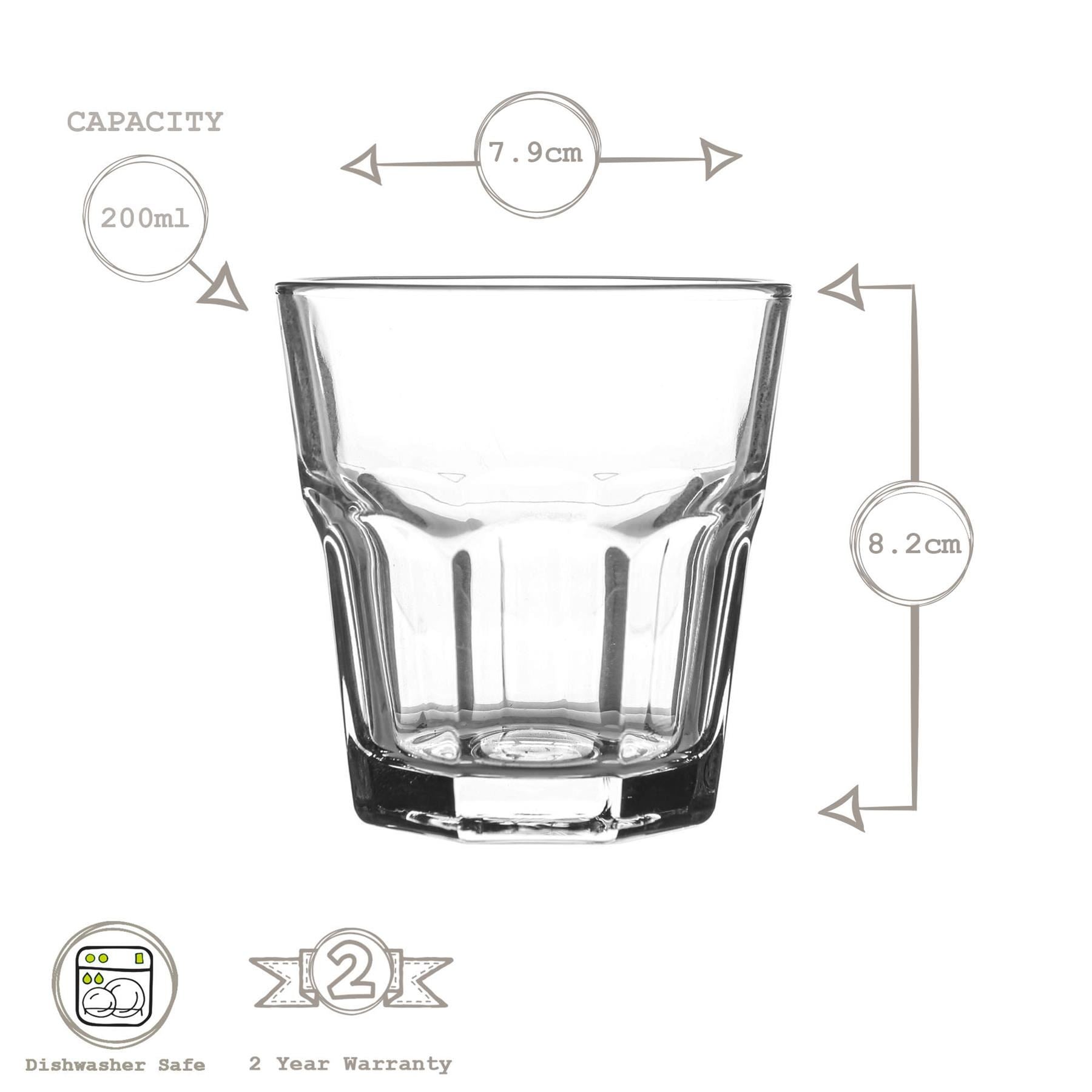 200ml Aras Water Glasses - Pack of Six