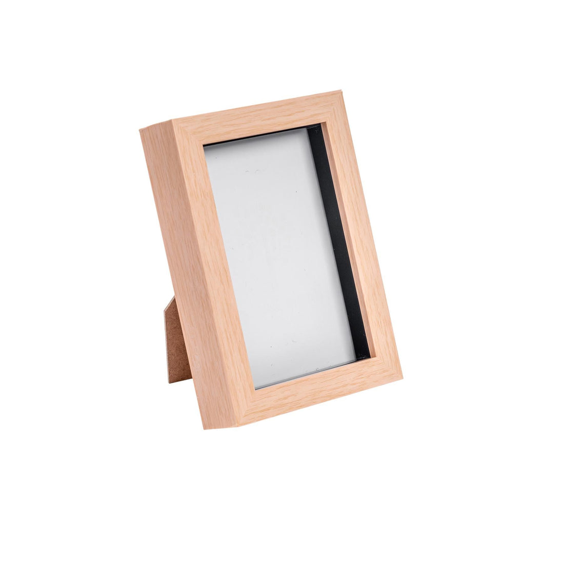 Light Wood 4" x 6" Shadow Box Photo Frame