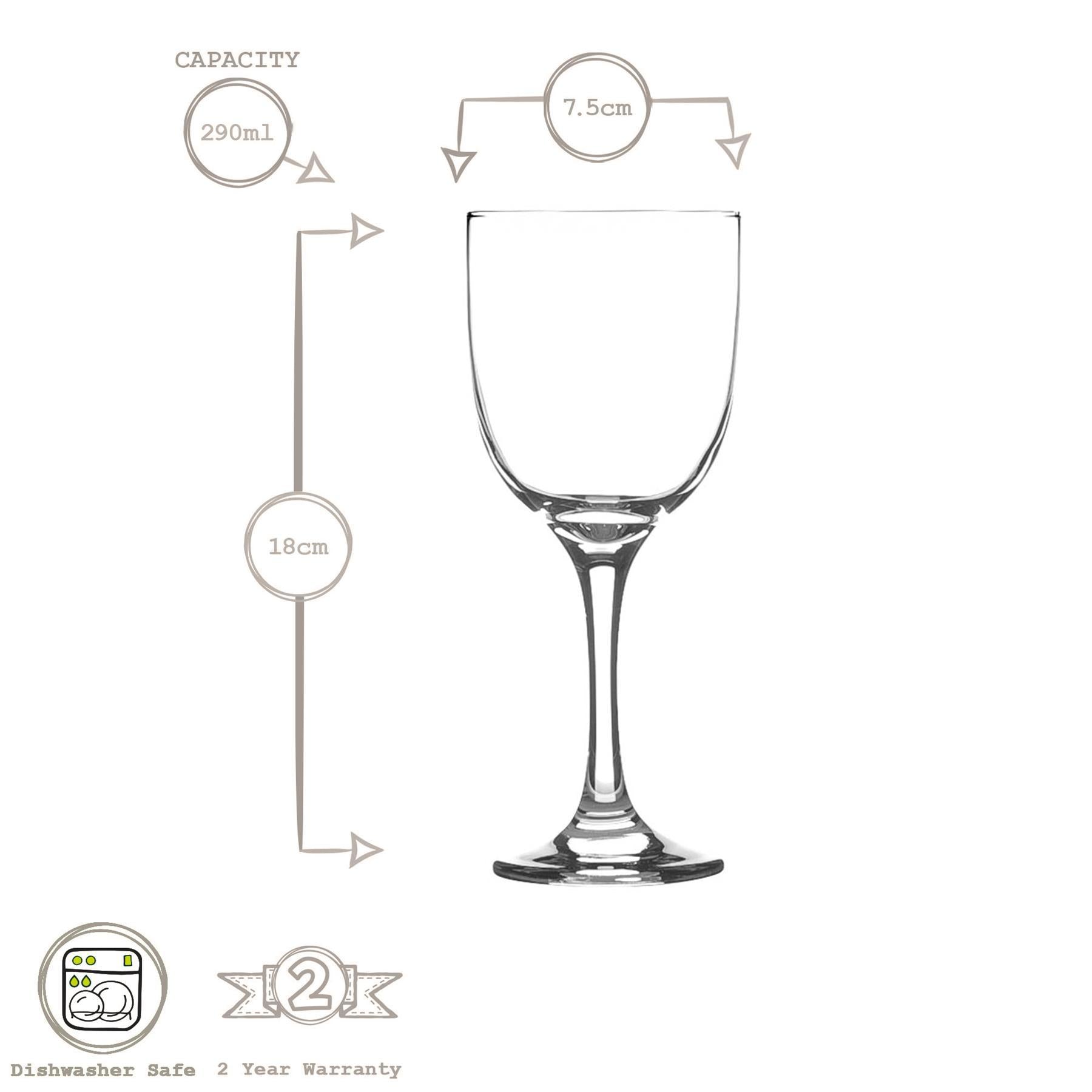 290ml Tokyo White Wine Glasses - Pack of Six