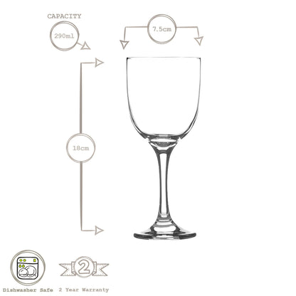 290ml Tokyo White Wine Glasses - Pack of Six