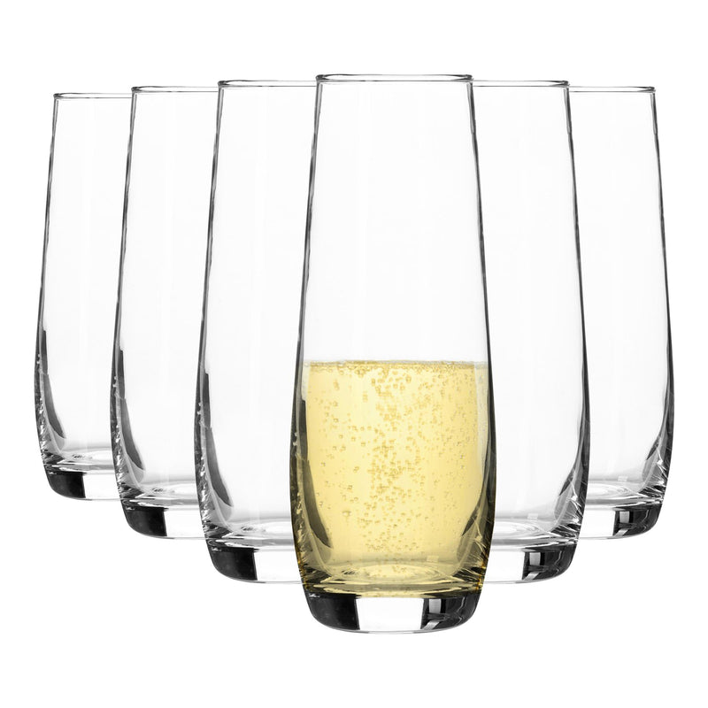 Corto Stemless Champagne Flutes By Argon Tableware - 230ml - Pack of 6