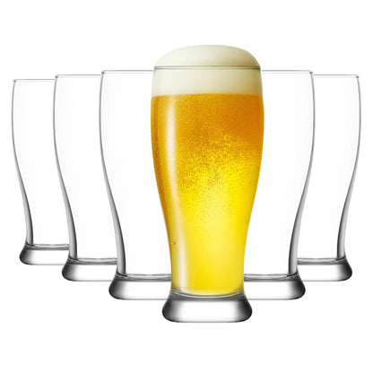 LAV Brotto Classic Beer Glasses - 330ml - Pack of 6