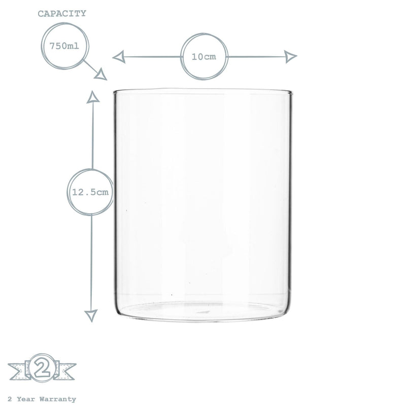 750ml Scandi Storage Jar - By Argon Tableware