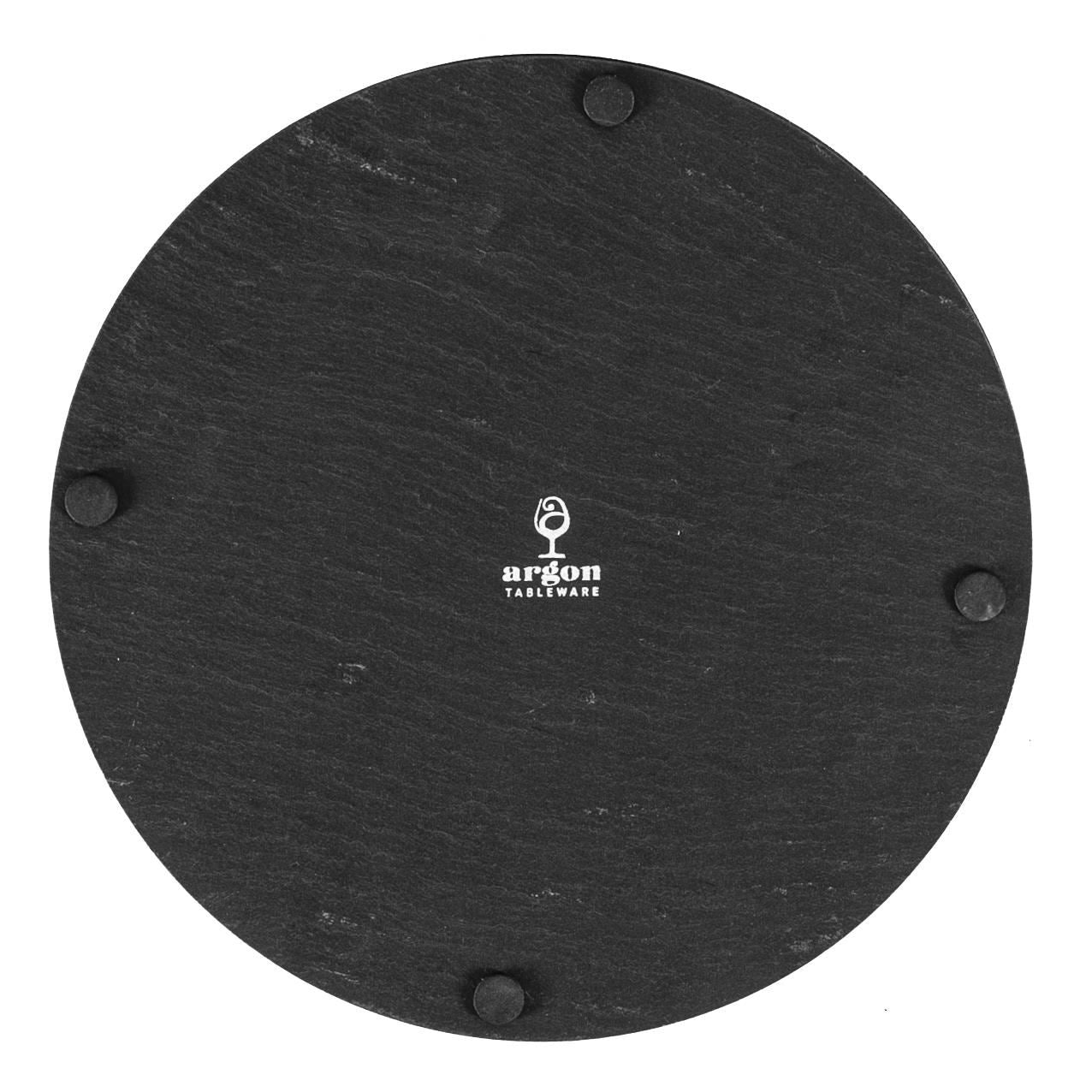 Round Linea Slate Coasters - Pack of Six