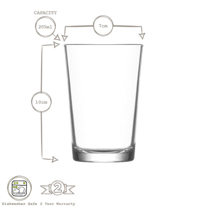 205ml Lara Tumbler Glasses - Pack of Six