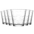 LAV Kelebek Embossed Tumbler Glasses - Butterfly - 325ml - Pack of 6