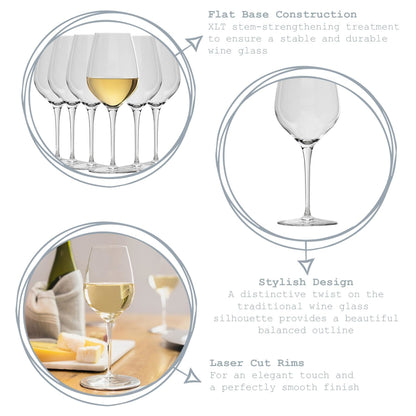 430ml Inalto Tre Sensi White Wine Glasses - Pack of Six