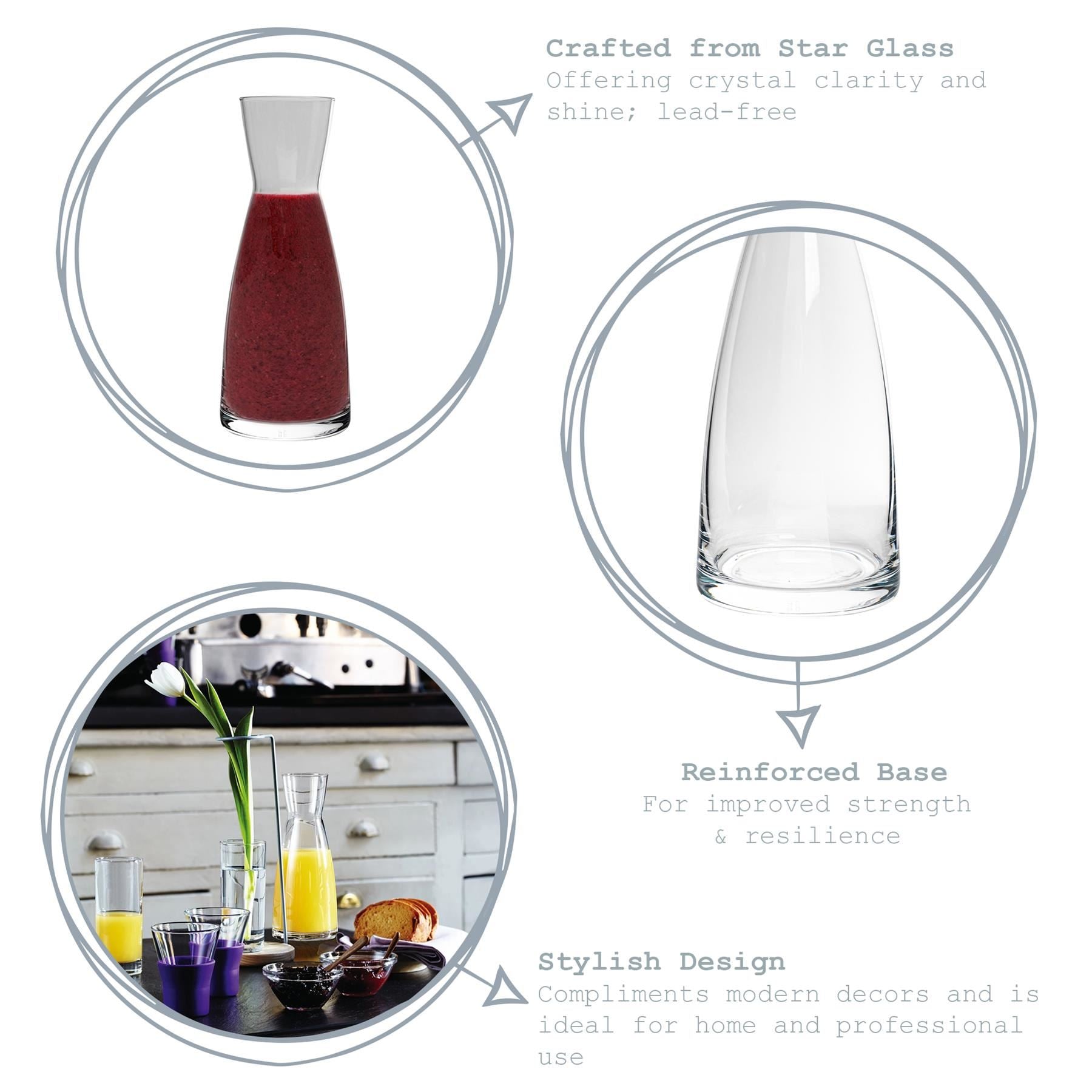 550ml Ypsilon Glass Carafe - By Bormioli Rocco