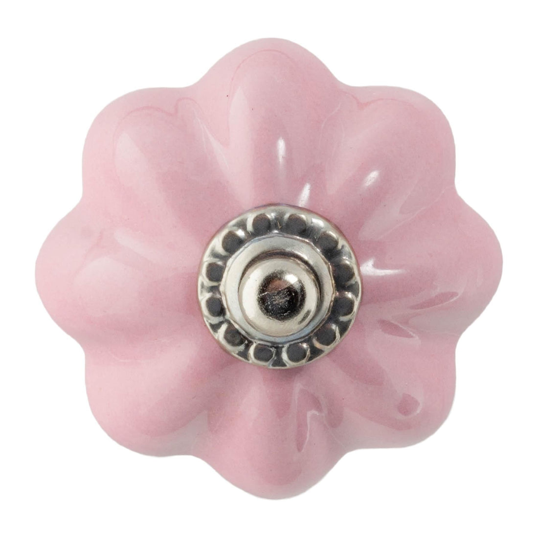 Pink 4.5cm Floral Ceramic Cabinet Knob