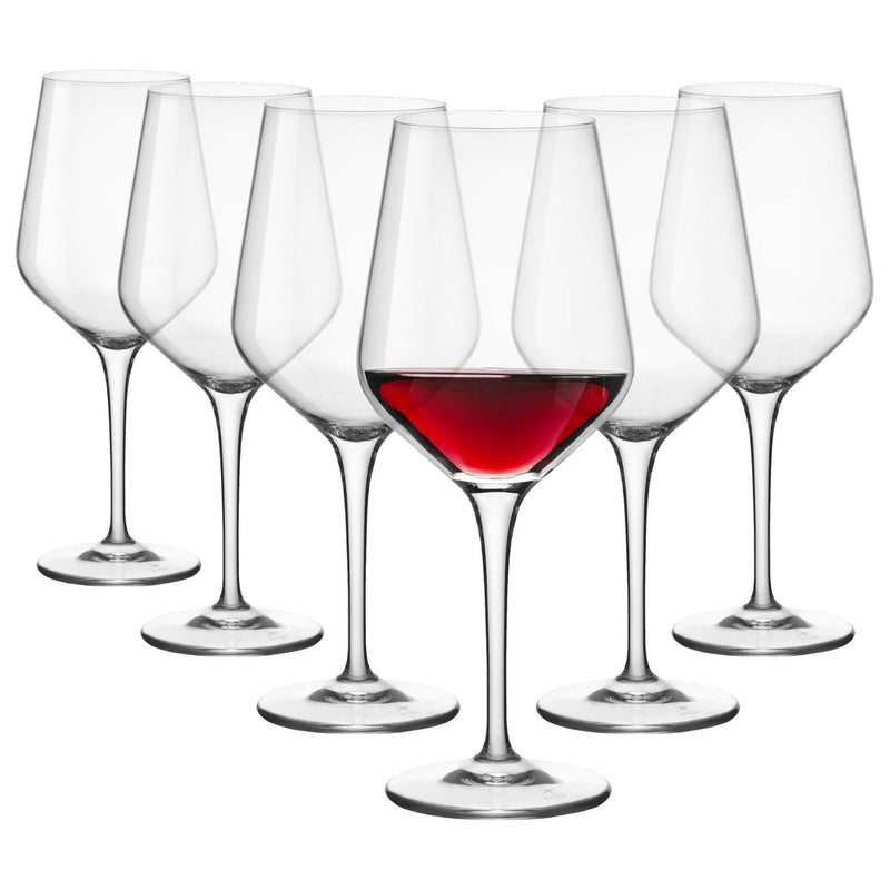 545ml Electra Red Wine Glasses - Pack of 6 - By Bormioli Rocco
