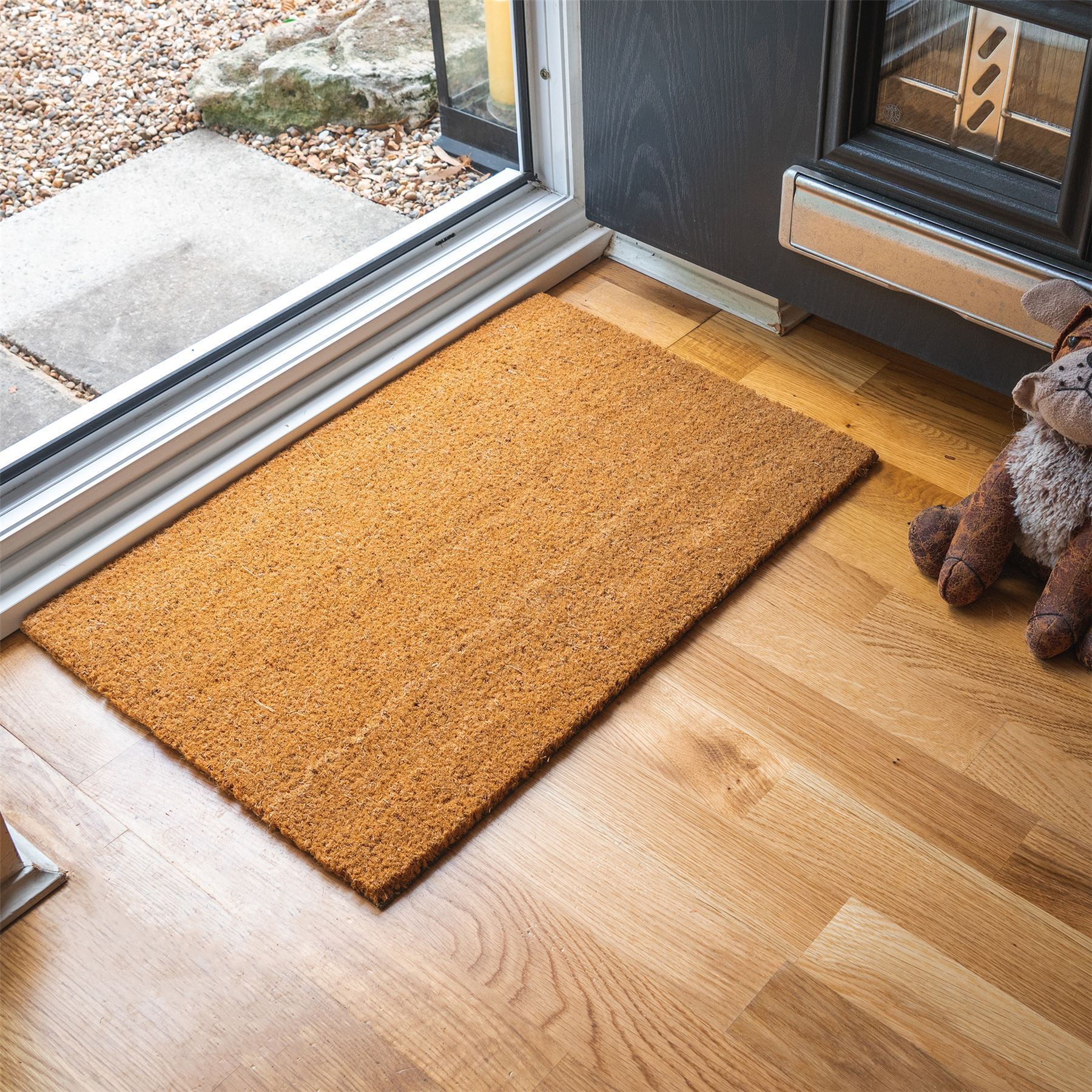 90cm x 60cm Brown Coir Door Mat