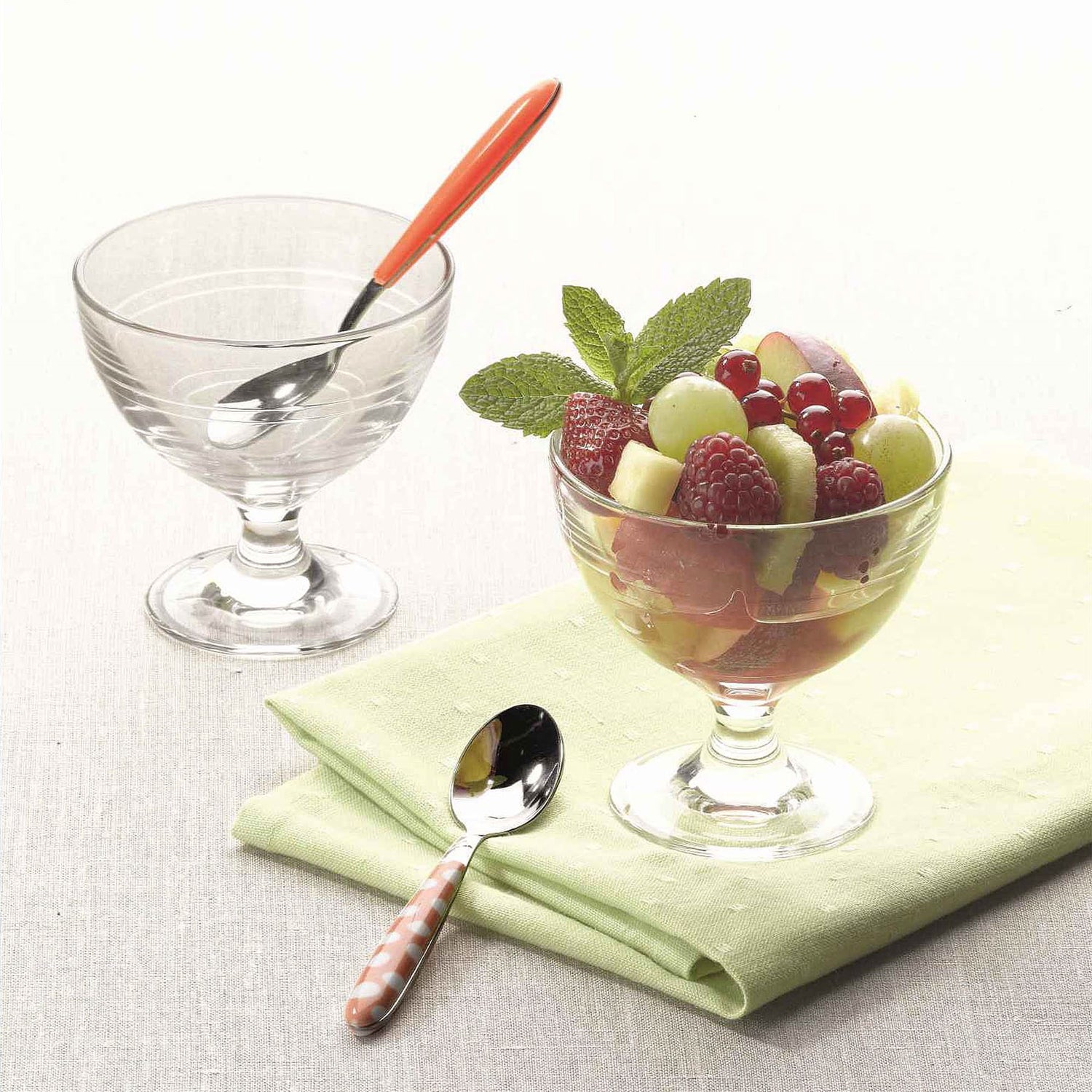 250ml Gigogne Glass Ice Cream Bowls - Pack of Six