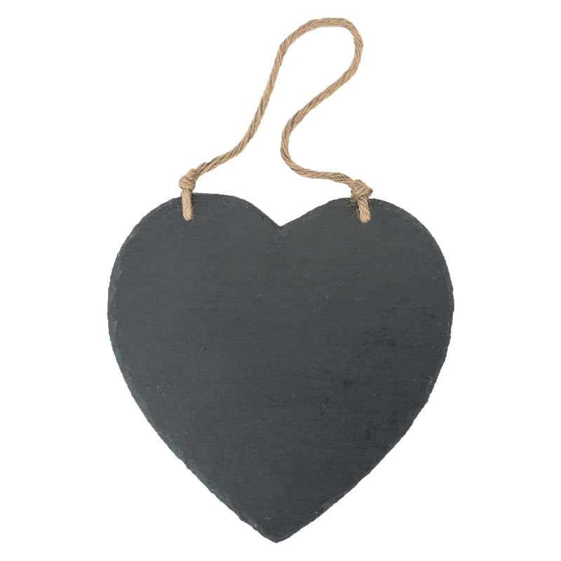 Slate Heart Hanging Memo Board - By Nicola Spring