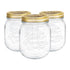 700ml Quattro Stagioni Glass Food Preserving Jars - Pack of 3 - By Bormioli Rocco