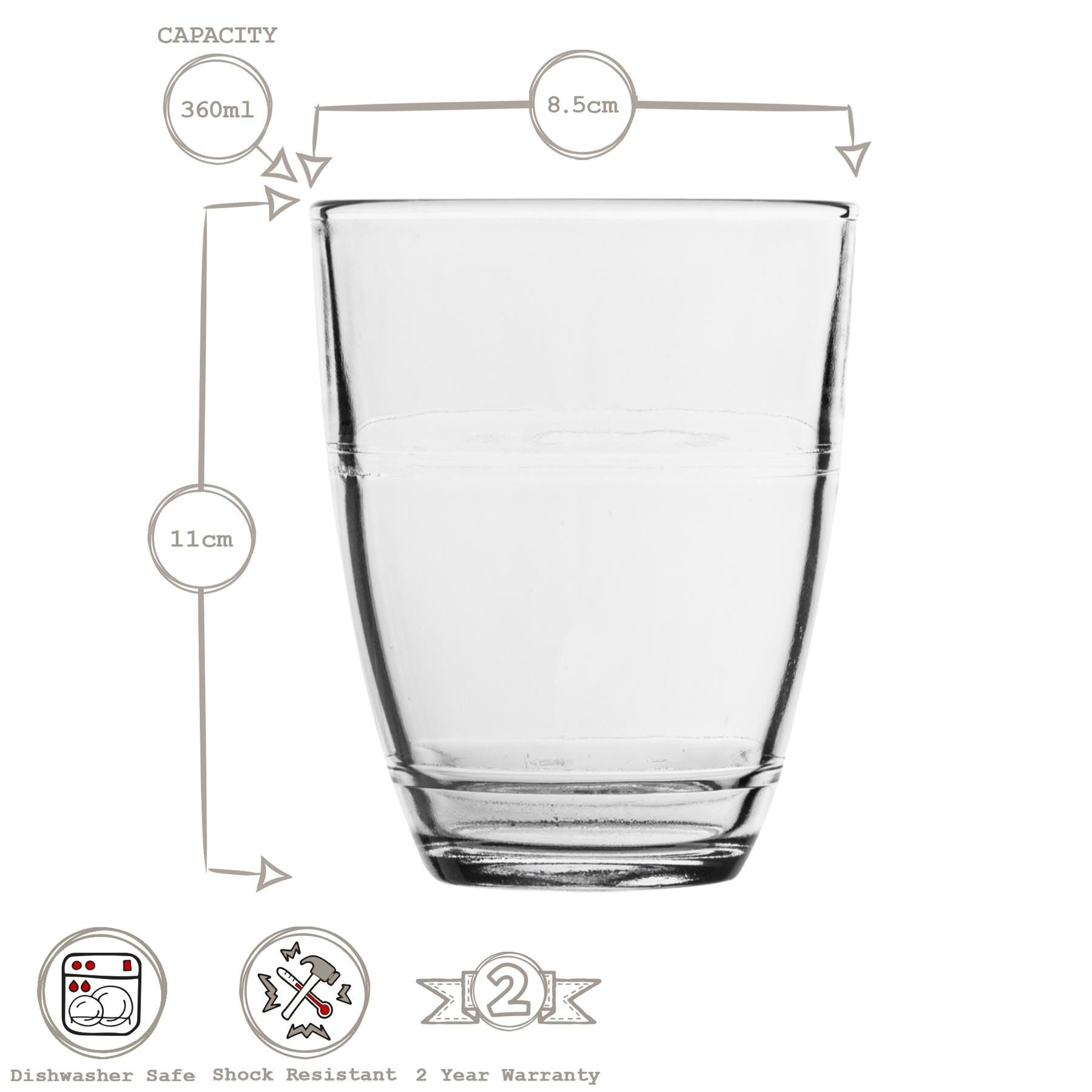 360ml Gigogne Highball Glasses - Pack of Six