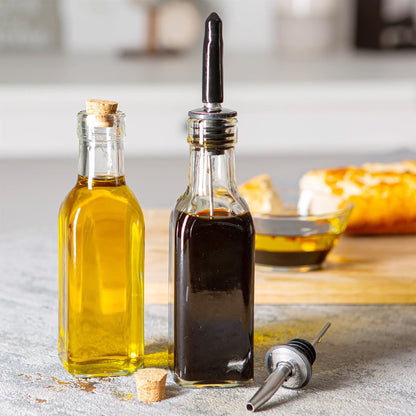 170ml Olive Oil Pourer Glass Bottle with Cork Lid