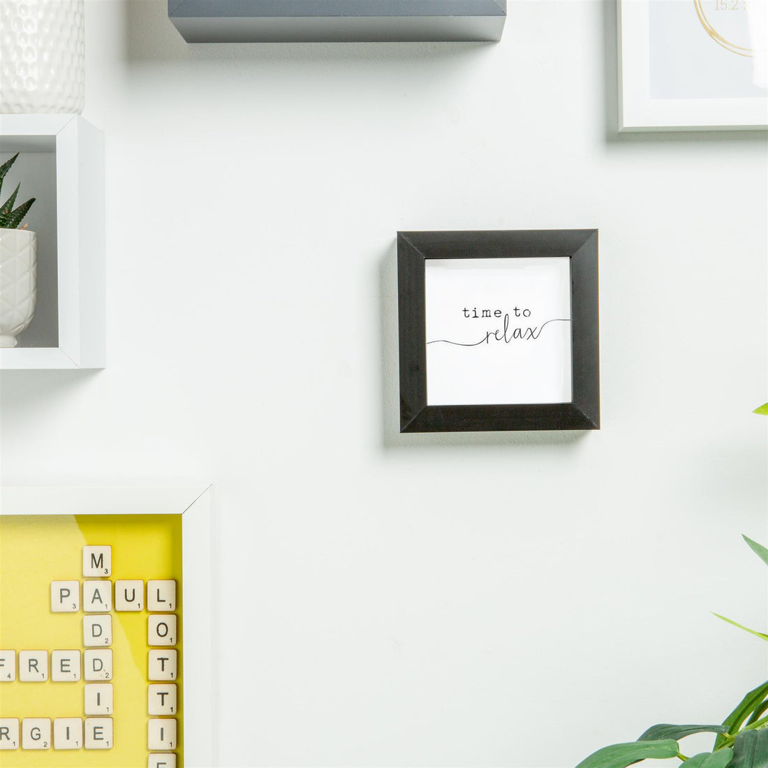 Black 4" x 4" Shadow Box Photo Frame with Black Spacer