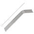 4pc 21cm Stainless Steel Straws & Cleaning Brush Set - By Ashley