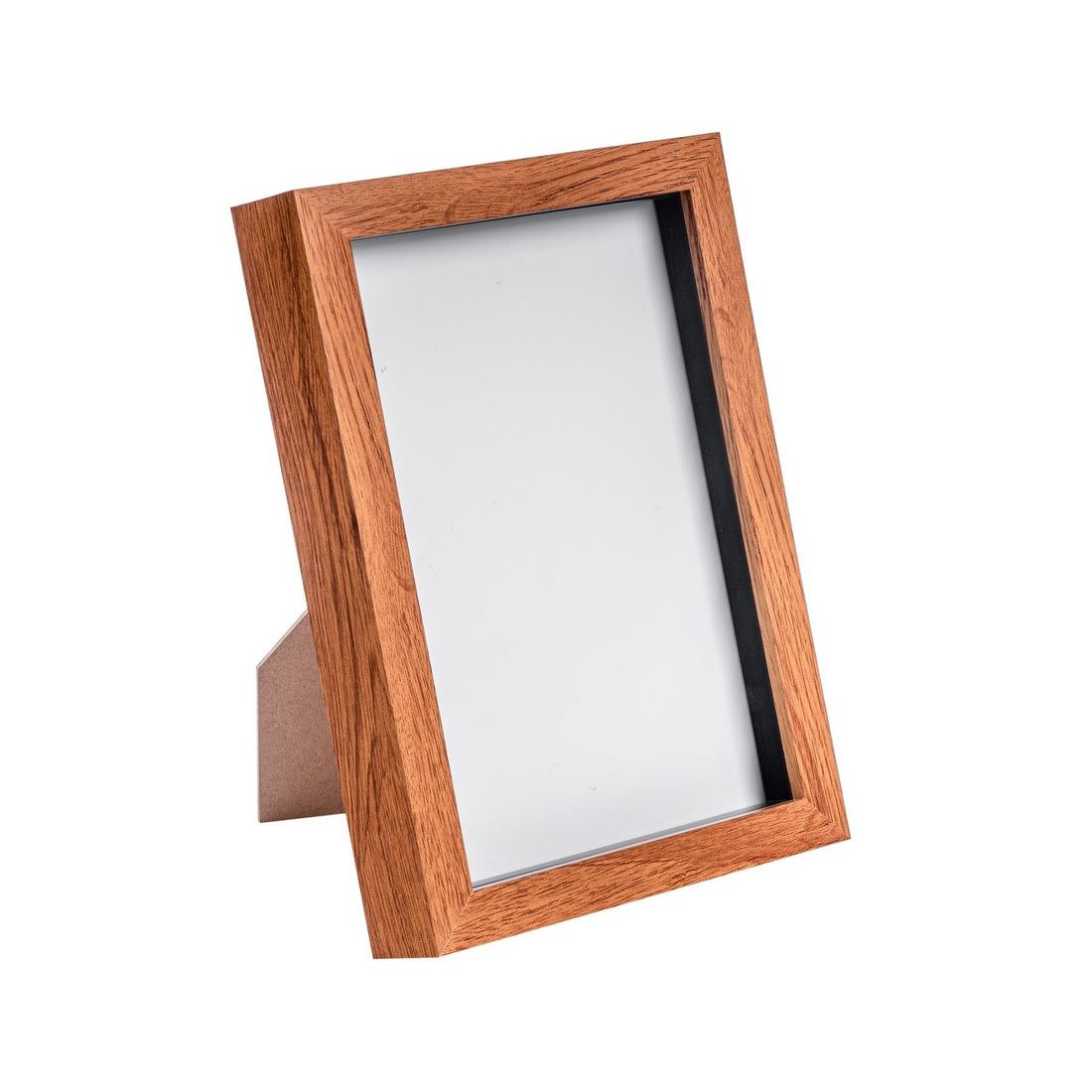 Dark Wood 6" x 8" Shadow Box Photo Frame
