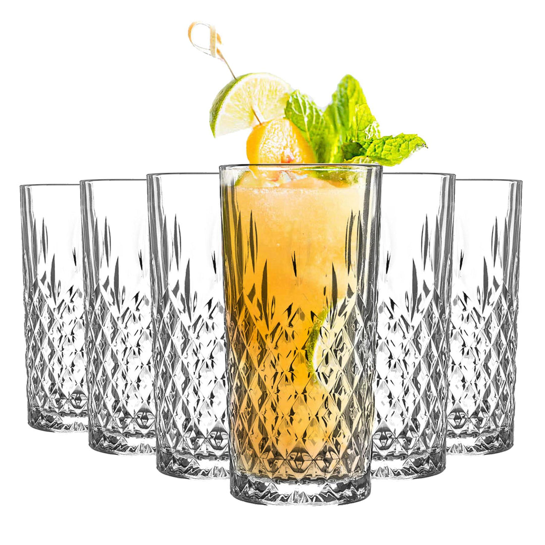 LAV Odin Highball Glasses - 356ml - Clear - Pack of 6