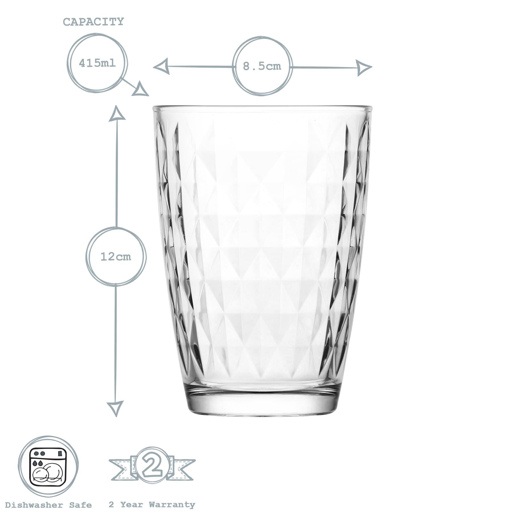 415ml Artemis Highball Glasses - Pack of Six