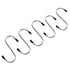 65mm Heavy-Duty Iron S-Hooks - Pack of 5 - By Ashley