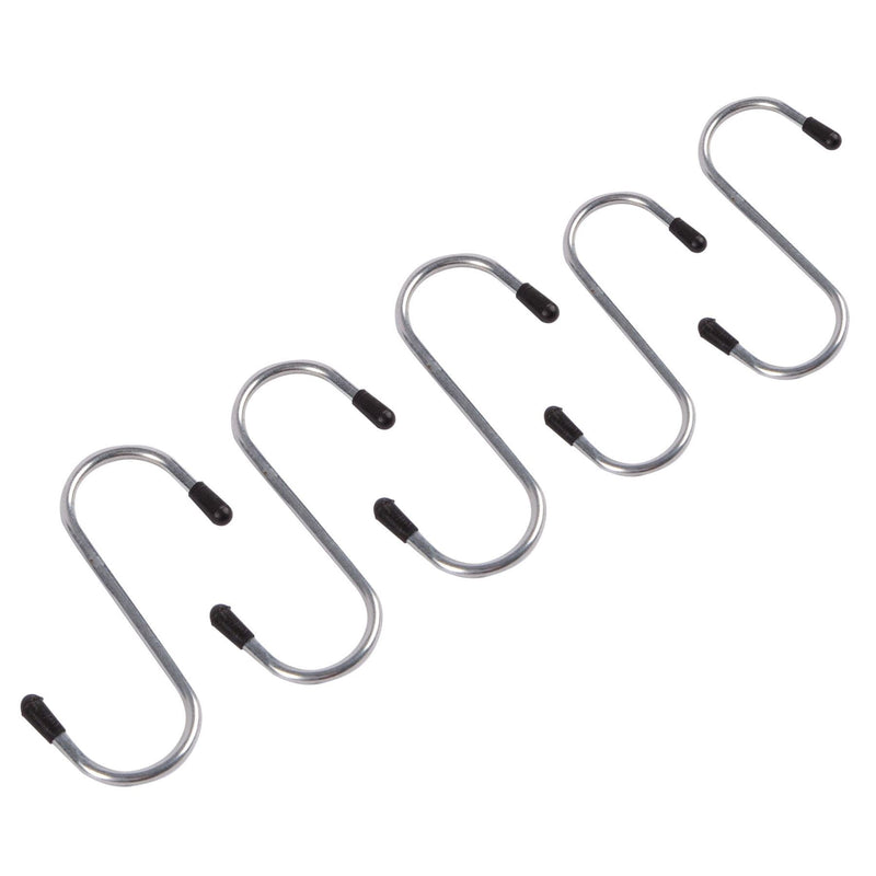 65mm Heavy-Duty Iron S-Hooks - Pack of 5 - By Ashley
