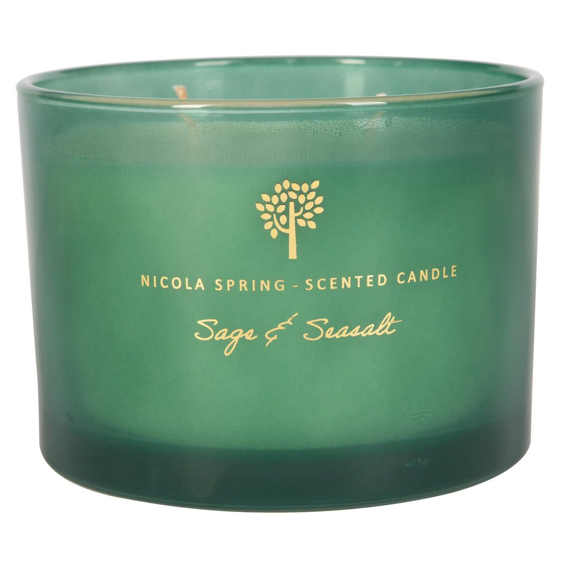 350g Double Wick Sage & Seasalt Scented Soy Wax Candle