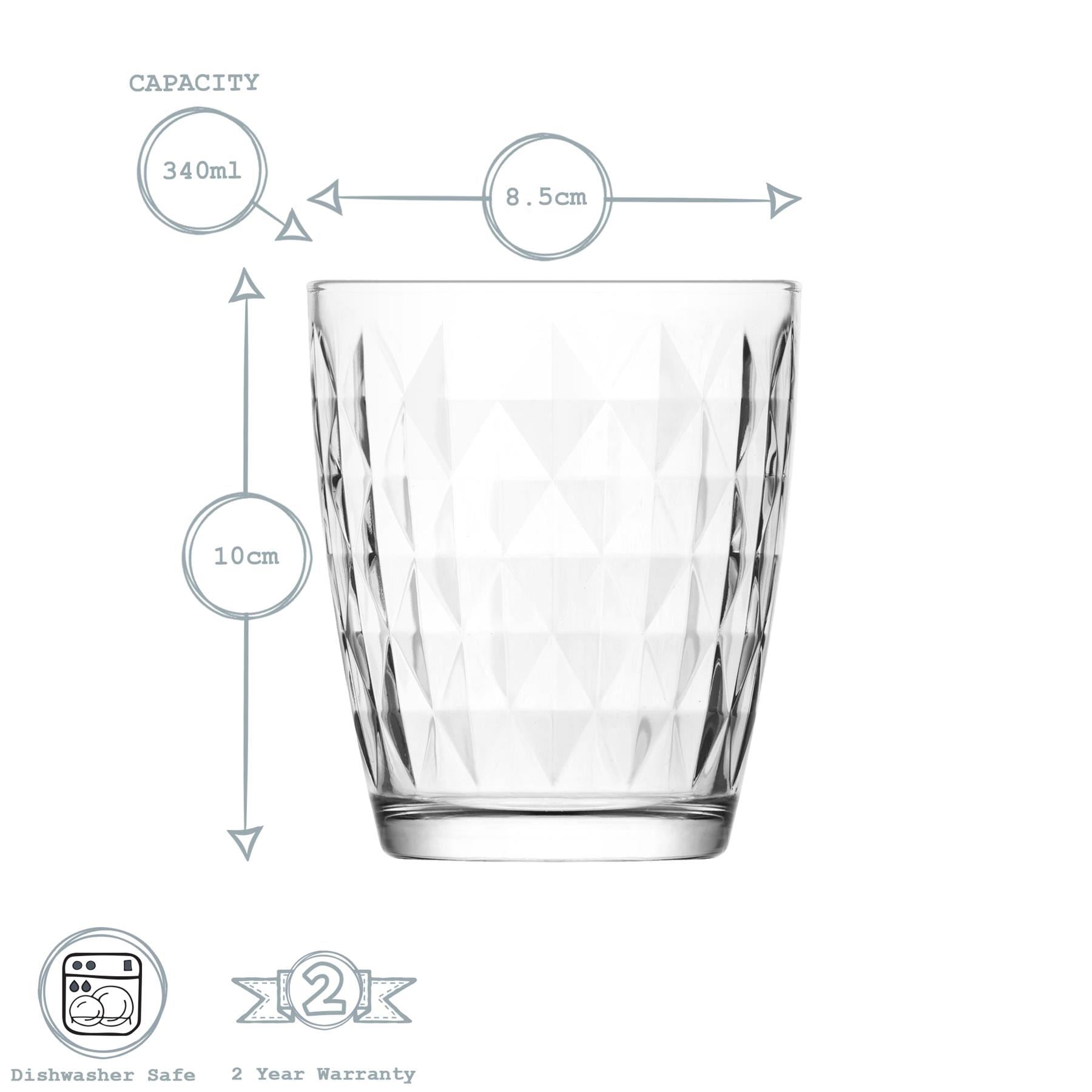 340ml Artemis Water Glasses - Pack of Six