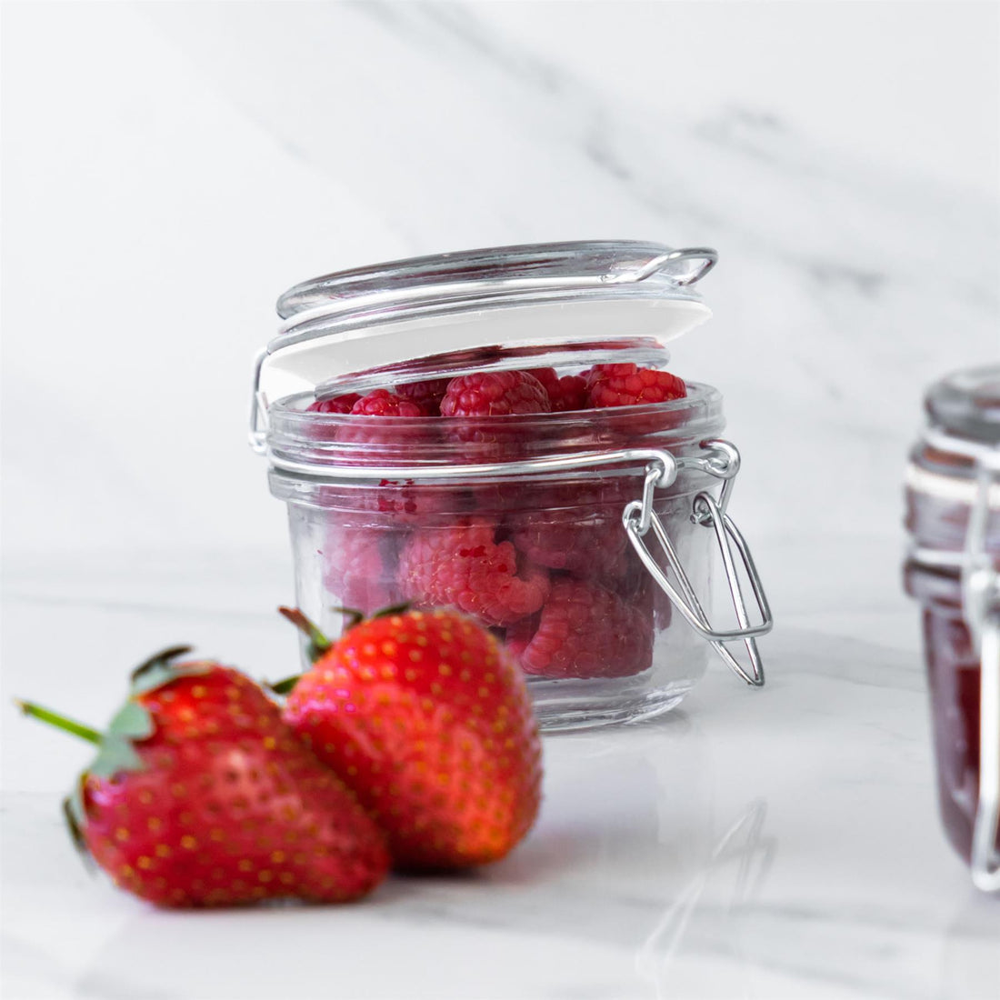 Medium Clear Silicone Glass Storage Jar Seals - Pack of 6