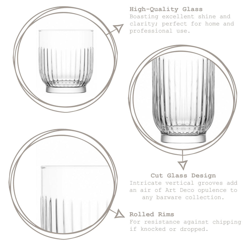 330ml Tokyo Whisky Glasses - Pack of Six - By LAV