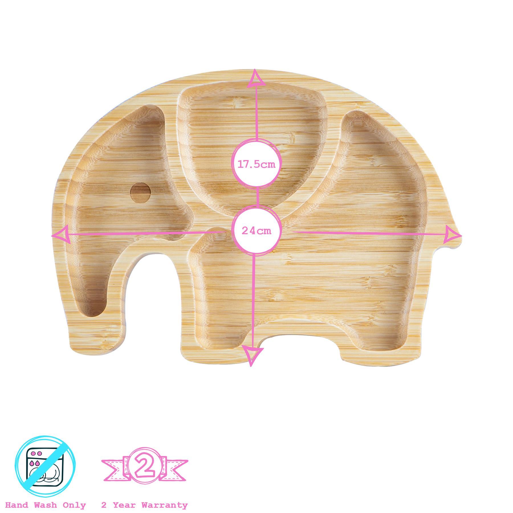 Eden The Elephant Bamboo Suction Plate