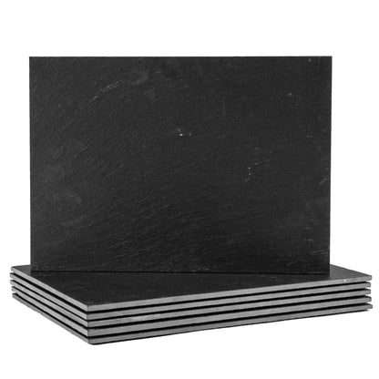 35cm x 25cm Rectangular Linea Slate Placemats - Pack of Six