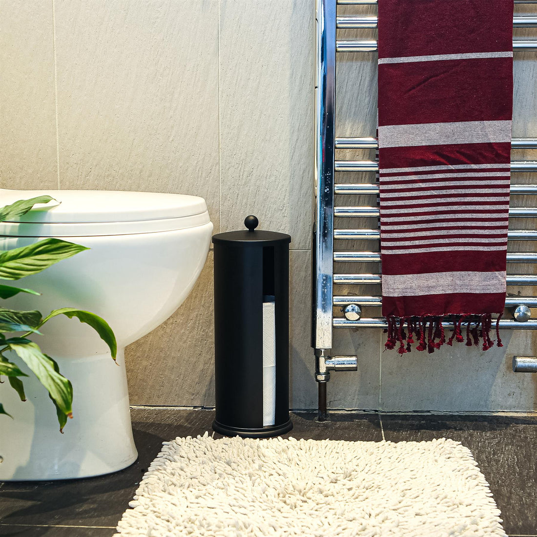 160cm x 90cm Burgundy & Grey Deluxe Turkish Cotton Towels Set - Pack of Two