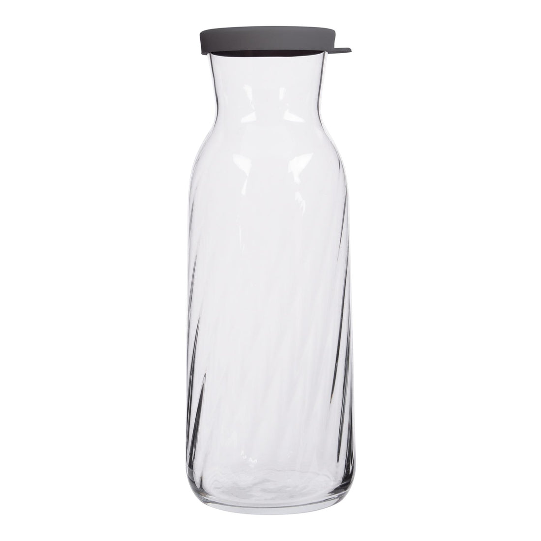 1.2L Fonte Optic Glass Carafe with Grey Silicone Lid