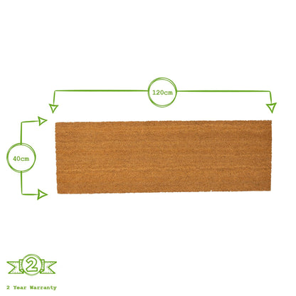 60cm x 20cm Hello Coir Step Mats - Pack of Two