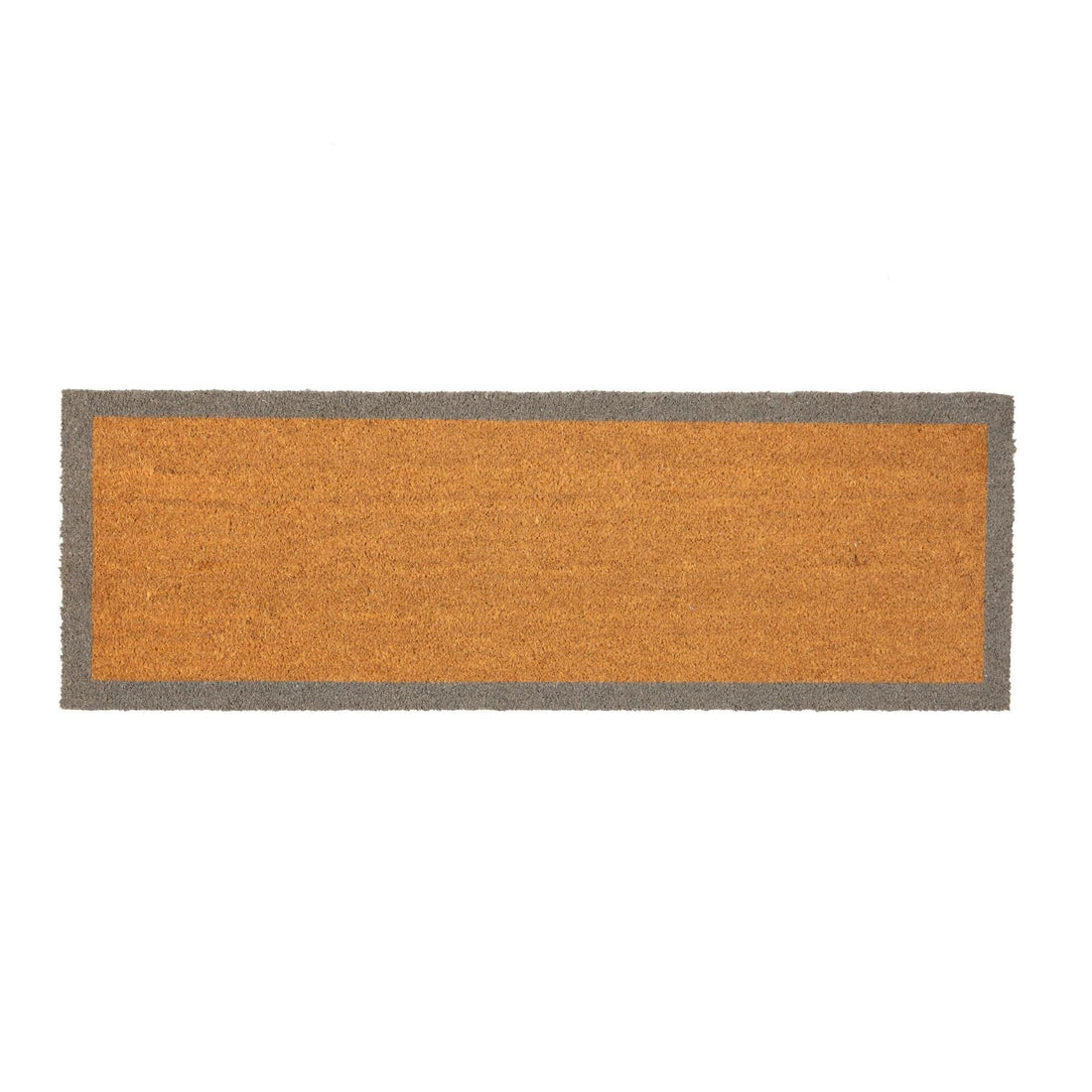 120cm x 40cm Grey Border Coir Double Door Mat