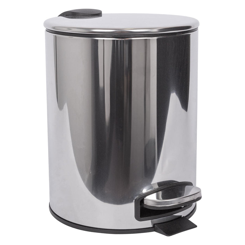 5L Round Stainless Steel Pedal Bin - By Harbour Housewares
