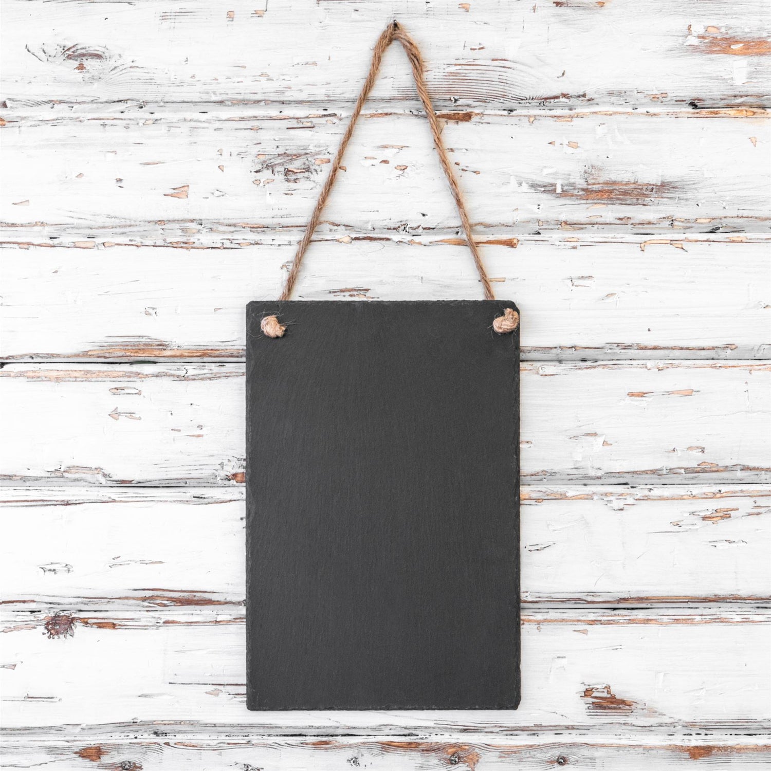 20cm x 30cm Slate Hanging Notice Chalk Board