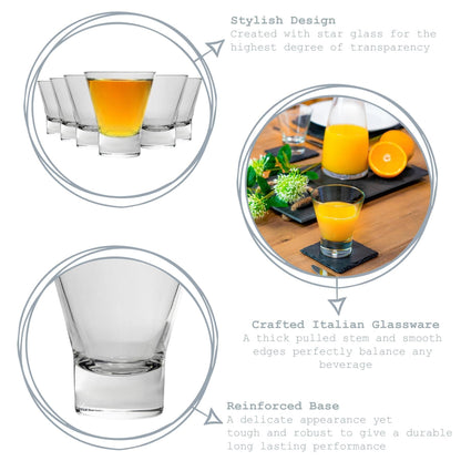 255ml Ypsilon Tumbler Glasses - Pack of Six