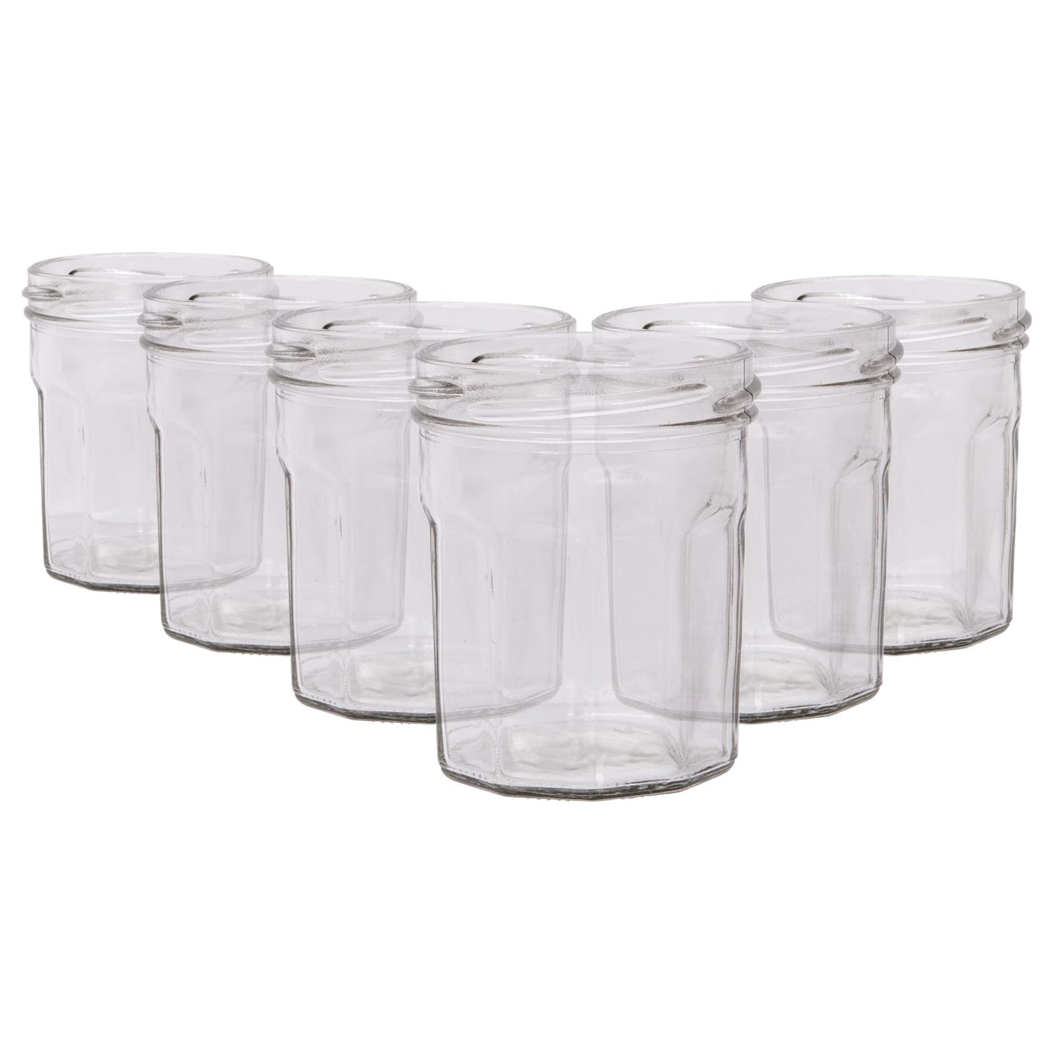 150ml Glass Jam Jars - Pack of 6 - By Argon Tableware