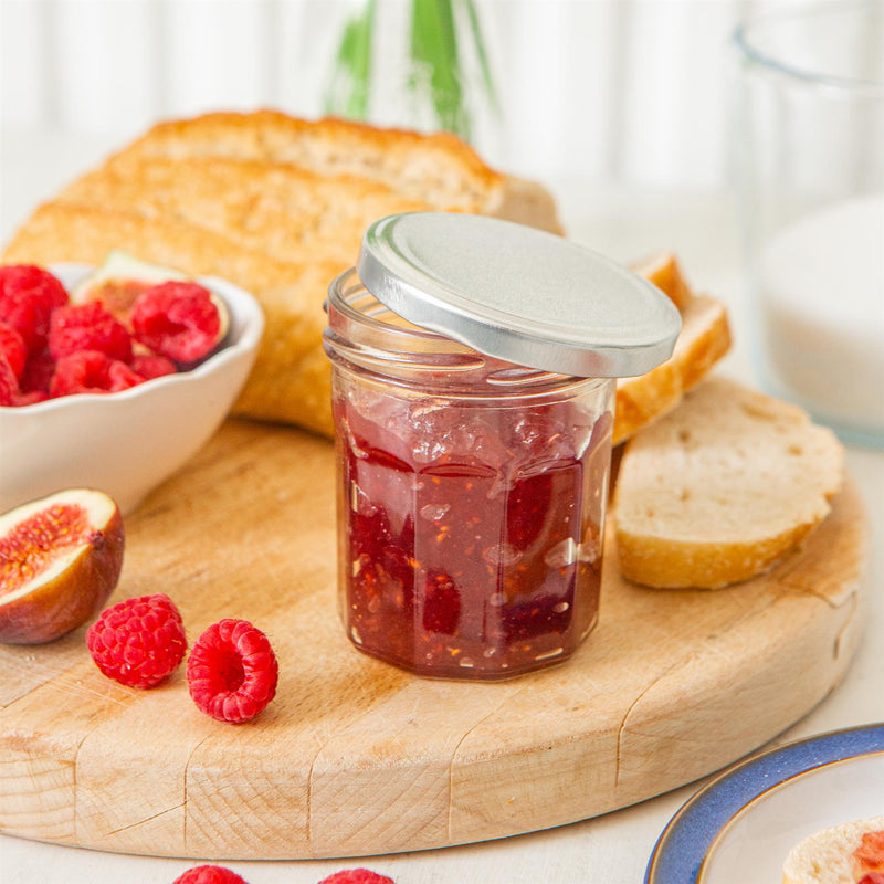 150ml Glass Jam Jars with Lids - Pack of 6 - By Argon Tableware