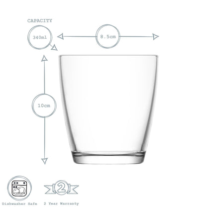 340ml Vega Water Glasses - Pack of Six