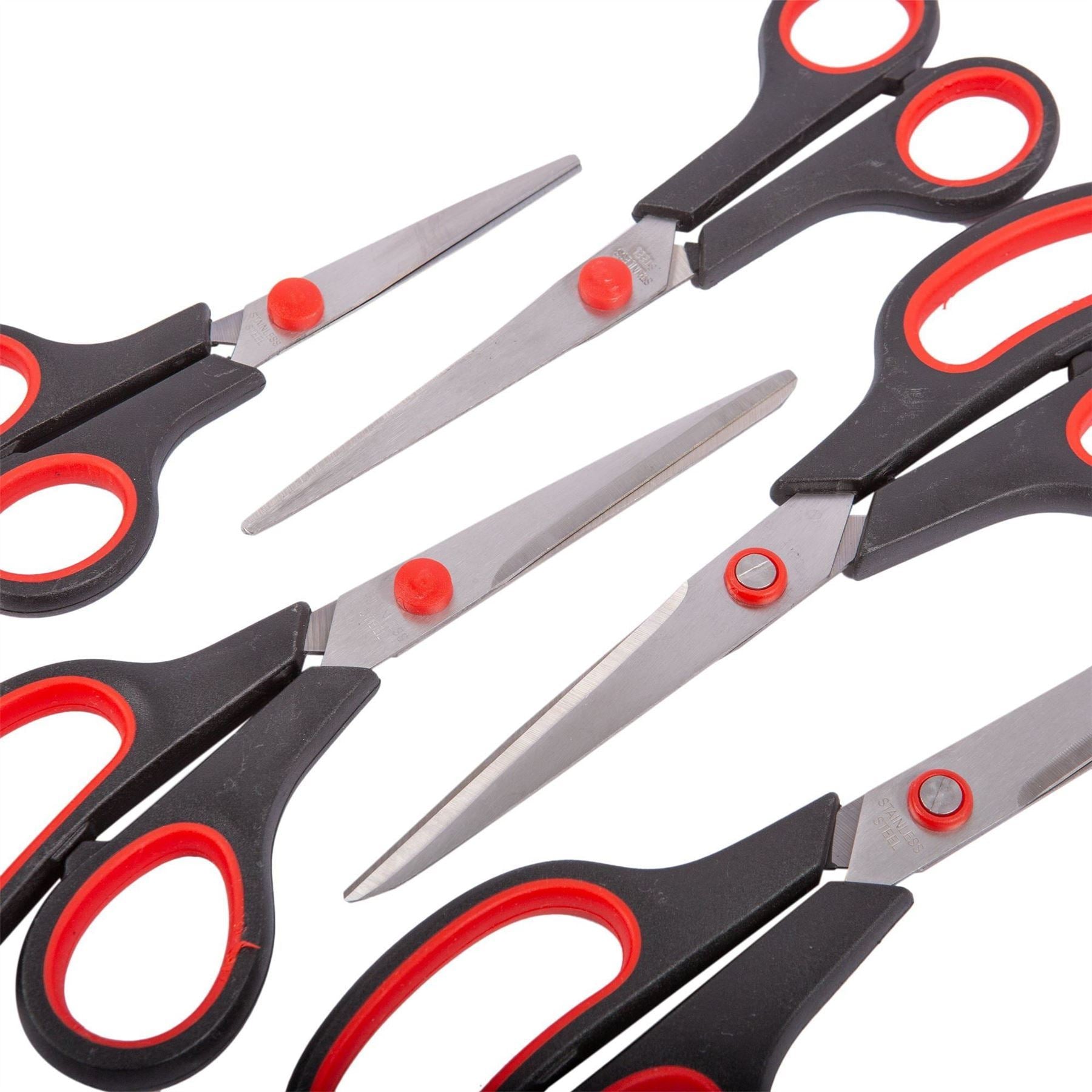 5pc Black Stainless Steel Scissors Set