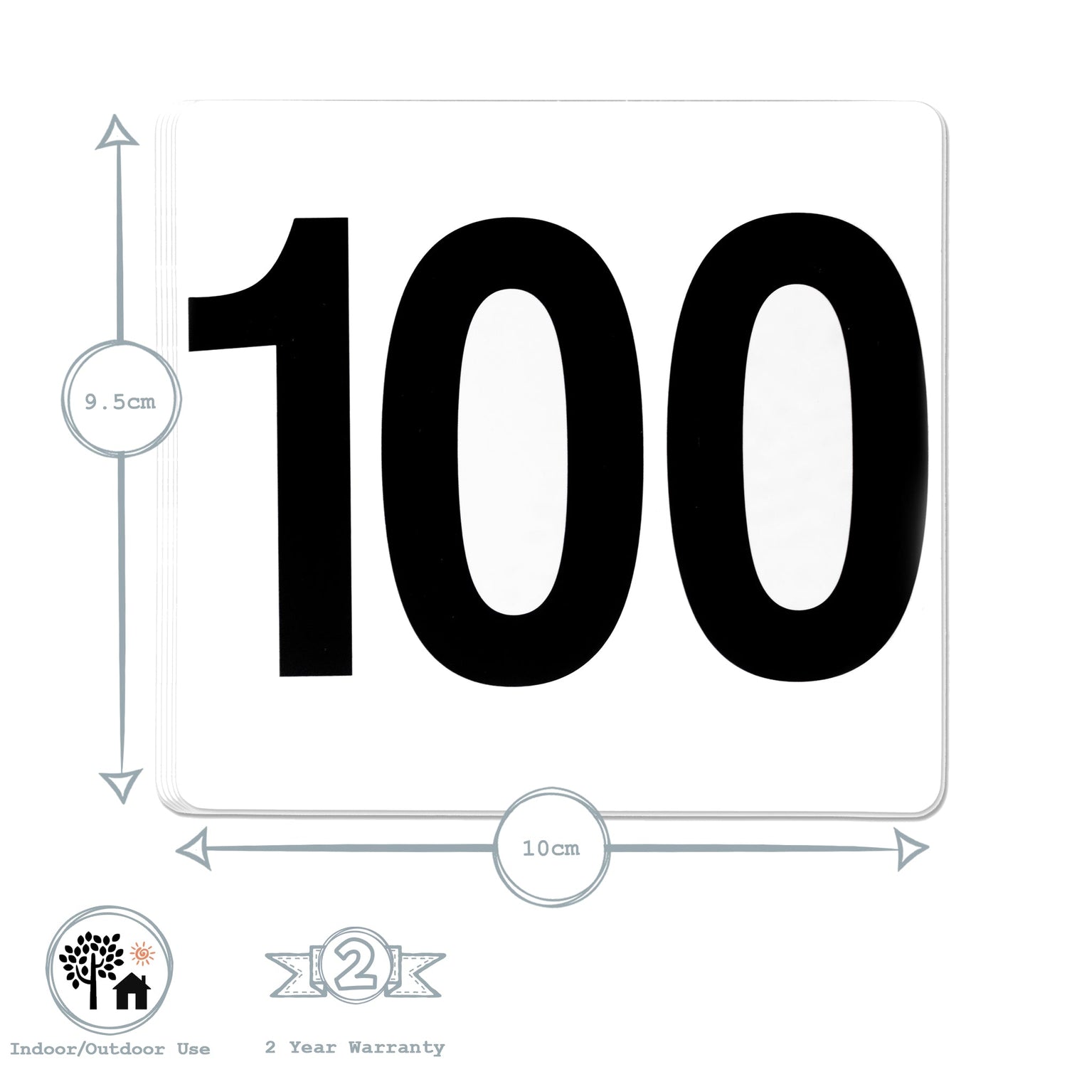 1-100 Acrylic Wedding Table Numbers