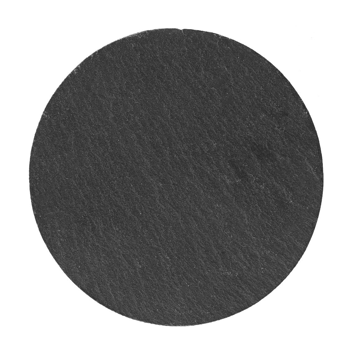 12pc Black Round Linea Slate Placemats &amp; Coasters Set