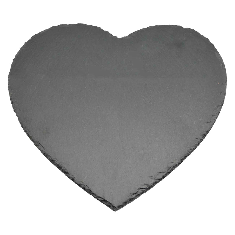 25cm Heart Slate Placemats - Pack of Six - By Argon Tableware