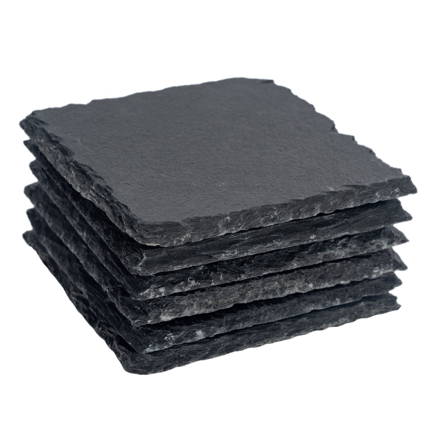 Square Slate Coasters - Pack of Six
